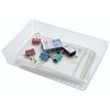 Basicwise Clear Plastic Large Drawer Organizers QI003394.L
